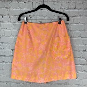Vintage “The Lilly” Lilly Pulitzer 60’s 70’s Pink Orange Floral Skort No Size